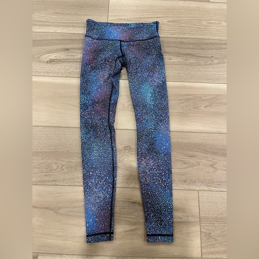 lululemon athletica Galaxy Print Leggings in Blue and Purple